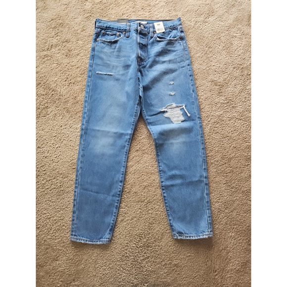 Levi's Womens Athens Asleep Wedgie High-Rise Ripped Icon Jeans Size 29 NEW - Picture 1 of 4